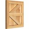 Ekena Millwork Framed Board-n-Batten Shutters w/Z-Bar, Rough Sawn Western Red Cedar, 16 1/8W x 18H, PR RBF06Z16X018RWR - alternate 4